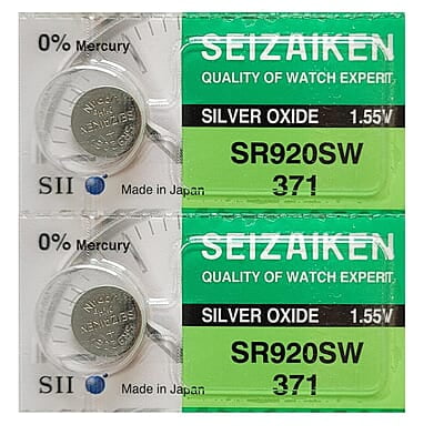Seizaiken SR920SW 370 1.55V Silver oxide battery suitable for wrist watches (Pack of 2)