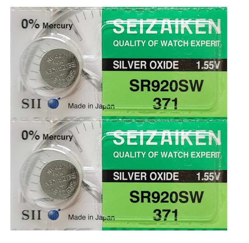 Seizaiken SR920SW 370 1.55V Silver oxide battery suitable for wrist watches (Pack of 2) Seizaiken SR920SW 370 1.55V Silver oxide battery suitable for wrist watches (Pack of 2)