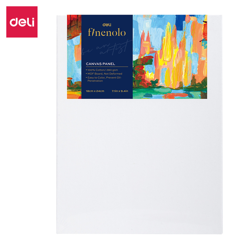 DELI C280-1 CANVAS PANEL 280GSM 18x24cm