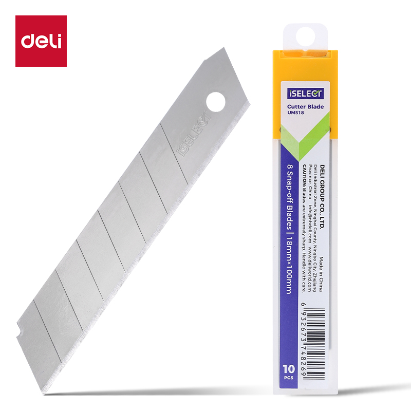 DELI UM518 STEEL BLADE FOR H/DUTY CUTTING KNIFE 18MM