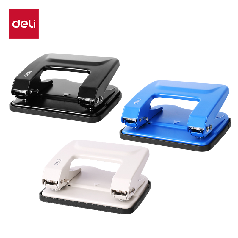 DELI EM25 METAL MEDIUM PUNCH, 25 SHEETS
