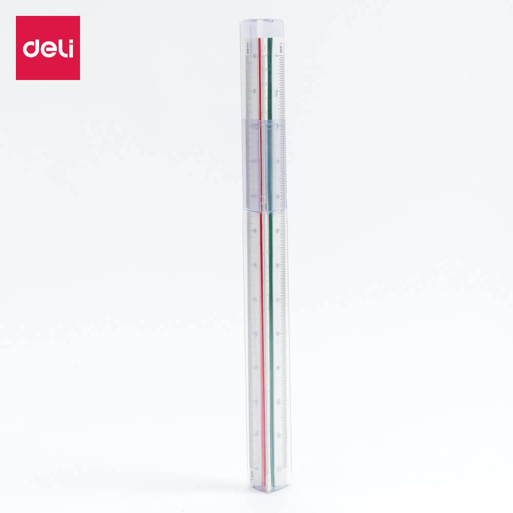 DELI E8930 TRIANGULAR SCALE RULER 30CM