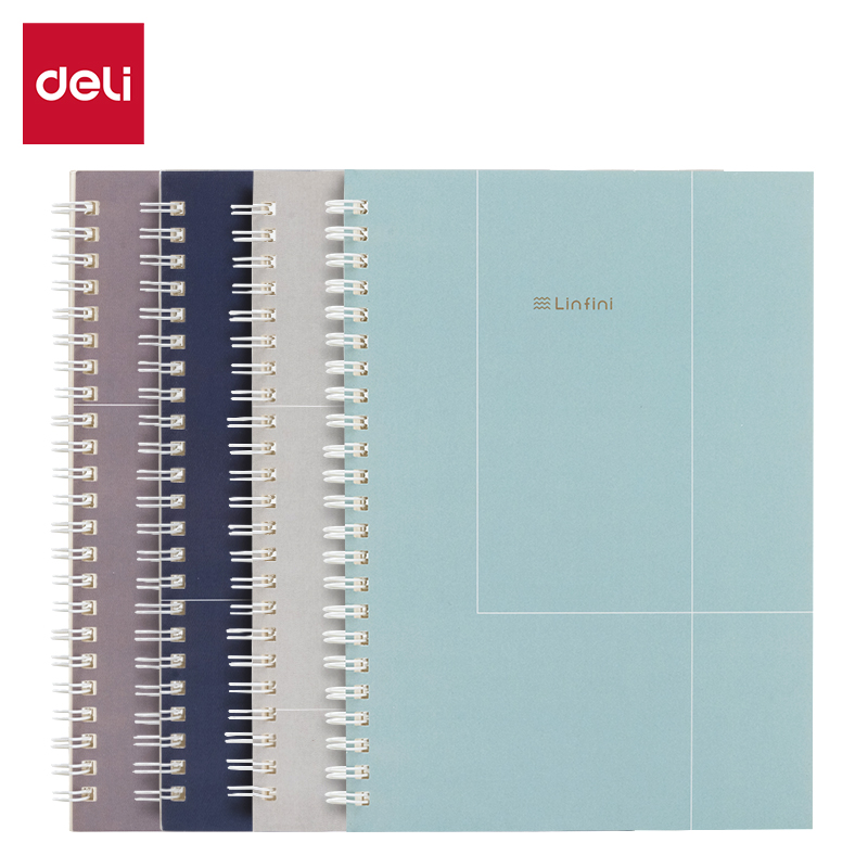 DELI N063 SPIRAL NOTEBOOK A5 60 SHEETS 70G