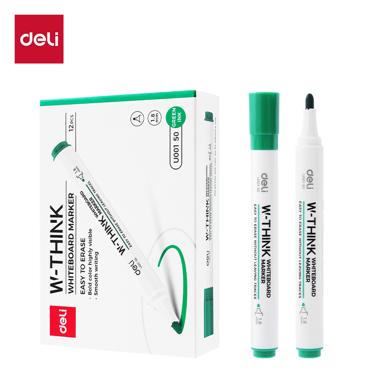 DELI U00150 THINK WHITEBOARD BULLET MARKER GREEN