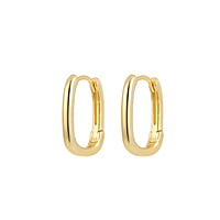 18k Gold-Plated Bold Hooped Earrings
