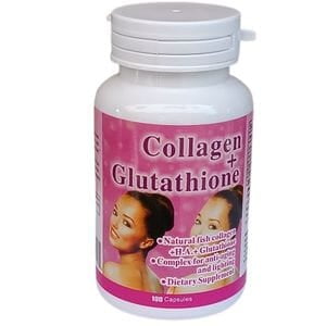 COLLAGEN  + GLUTATHIONE  ANTI AGING SKINT LIGHTENINGSUPPLEMENT - 100 CAPSULES