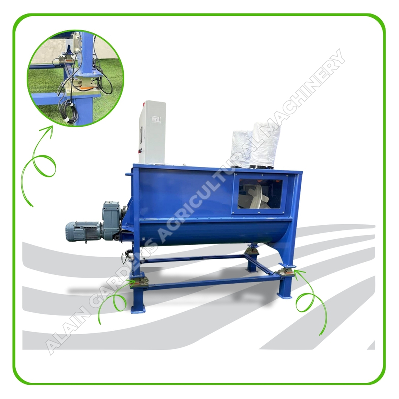 500KG horizontal mixer full set