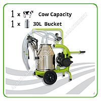 Milking Machine – 1 Cow Capacity – 30L Single Bucket – Electric