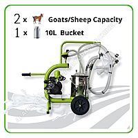 Milking Machine – 2 Goats/Sheep Capacity – 10L Single Bucket – Electric
