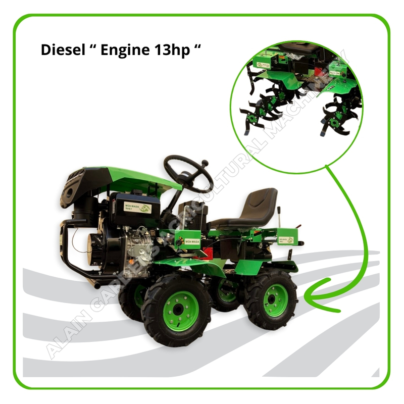 Tiller – Diesel Engine 13hp 4×4