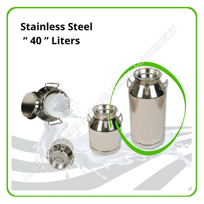 Milk Can – 40 Liters Capacity (Stainless Steel, Made in Turkey)