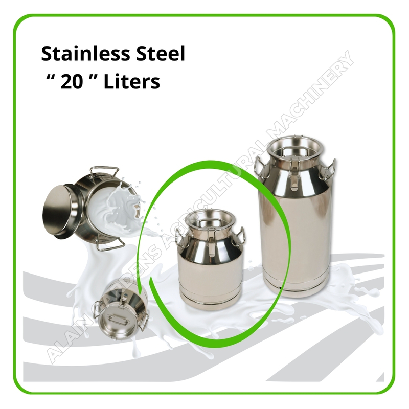 Milk Can – 20 Liters Capacity (Stainless Steel, Made in Turkey)