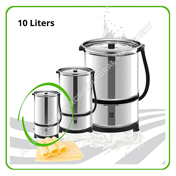 Milk Churner – 10 Liters Capacity (Stainless Steel, Made in Turkey)