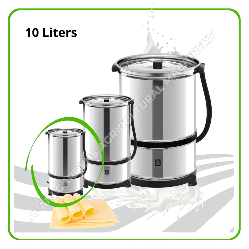 Milk Churner – 10 Liters Capacity (Stainless Steel, Made in Turkey)
