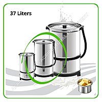 Milk Churner – 37 Liters Capacity (Stainless Steel, Made in Turkey)