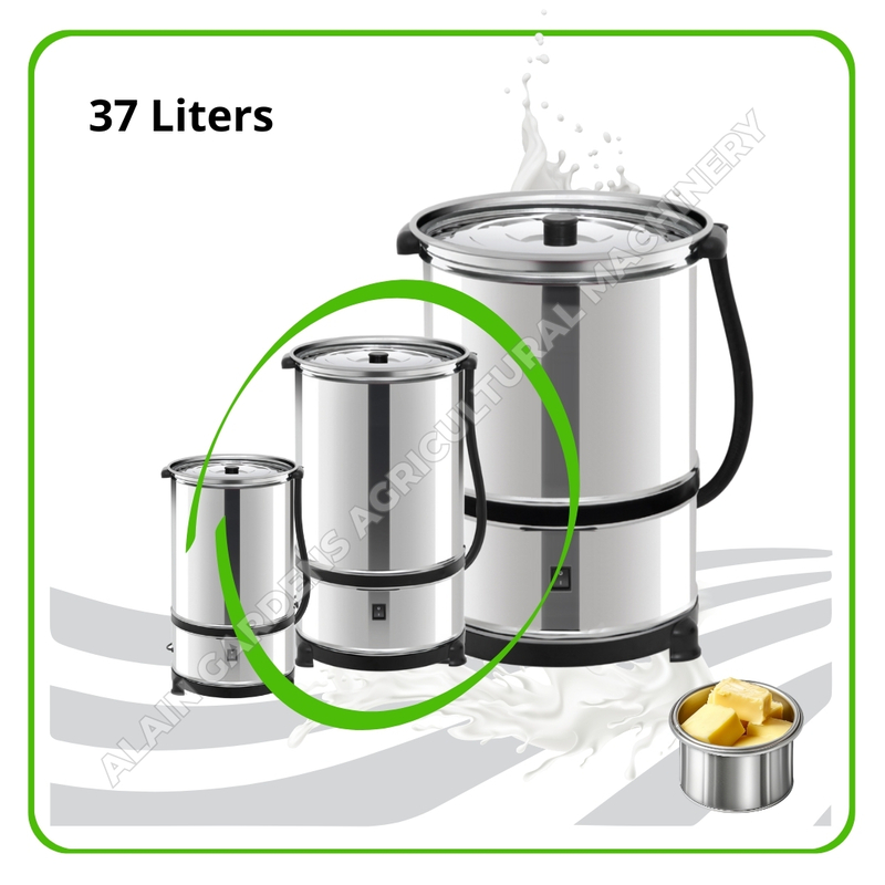 Milk Churner – 37 Liters Capacity (Stainless Steel, Made in Turkey)