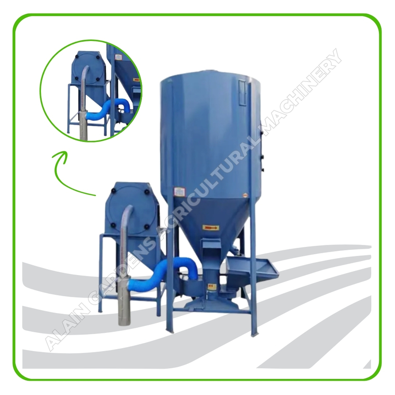 VERTICAL MIXER + CRUSHER + CONVEYR+ CONTROL BOX