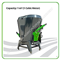 FEED MIXER 1M3 - DOUBLE AUGER FIXED TYPE - MADE IN TURKEY