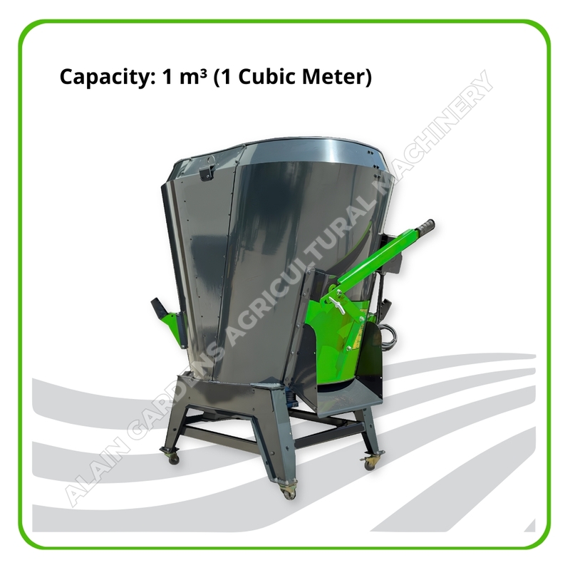 FEED MIXER 1M3 - DOUBLE AUGER FIXED TYPE - MADE IN TURKEY