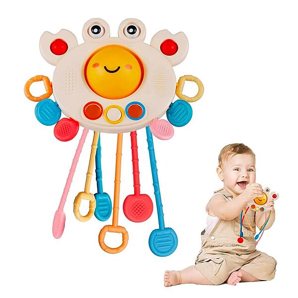 Amazkart Baby Pull String Teething Toy