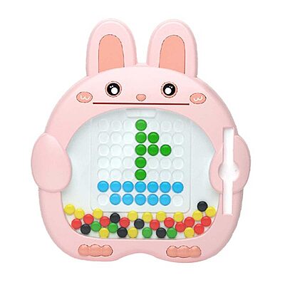 Amazkart Cartoon Bunny Shaped Magnetic Dot Drawing Board