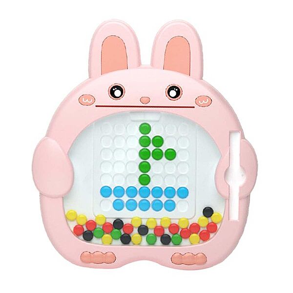 Amazkart Cartoon Bunny Shaped Magnetic Dot Drawing Board
