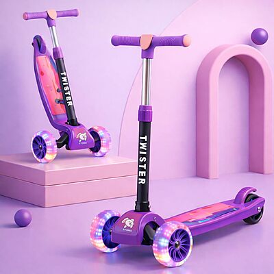 Amazkart Twister Kick Scooter with Adjustable Height Amazkart Twister Kick Scooter with Adjustable Height
