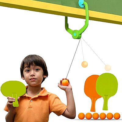 Amazkart Door Hanging Table Tennis Trainer for Kids