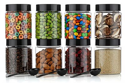 Amazkart Airtight Kitchen Storage Containers Set of 8 (250 ML Each)