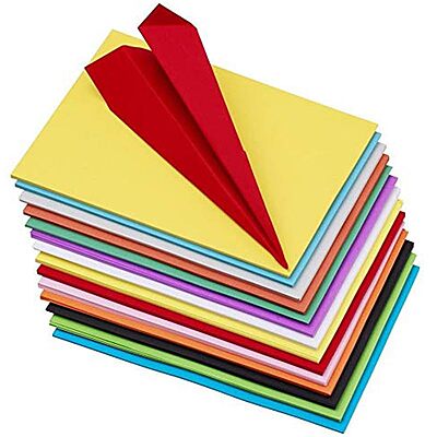 Amazkart 100 Pieces Colour Sheets Copy Printing Papers