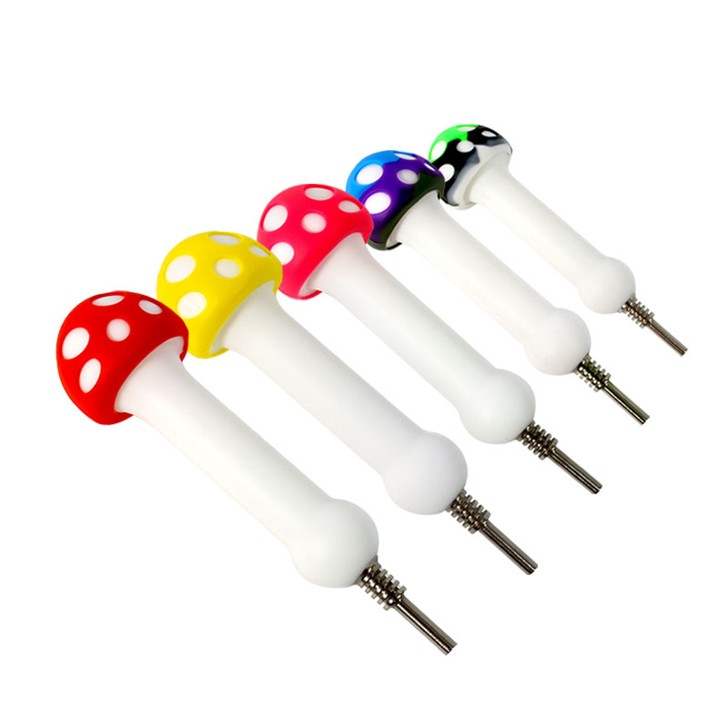 Silicone Mushroom Nectar Collector - Assorted Colors