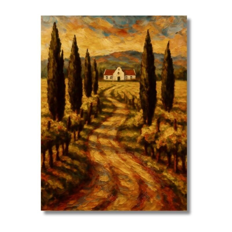 Cape Dutch Farmhouse Klein Karoo Canvas Print | UNFRAMED PRINT Cape Dutch Farmhouse Klein Karoo Canvas Print | UNFRAMED PRINT