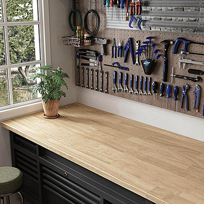 12ft Hevea Butcher Block 15 pcs