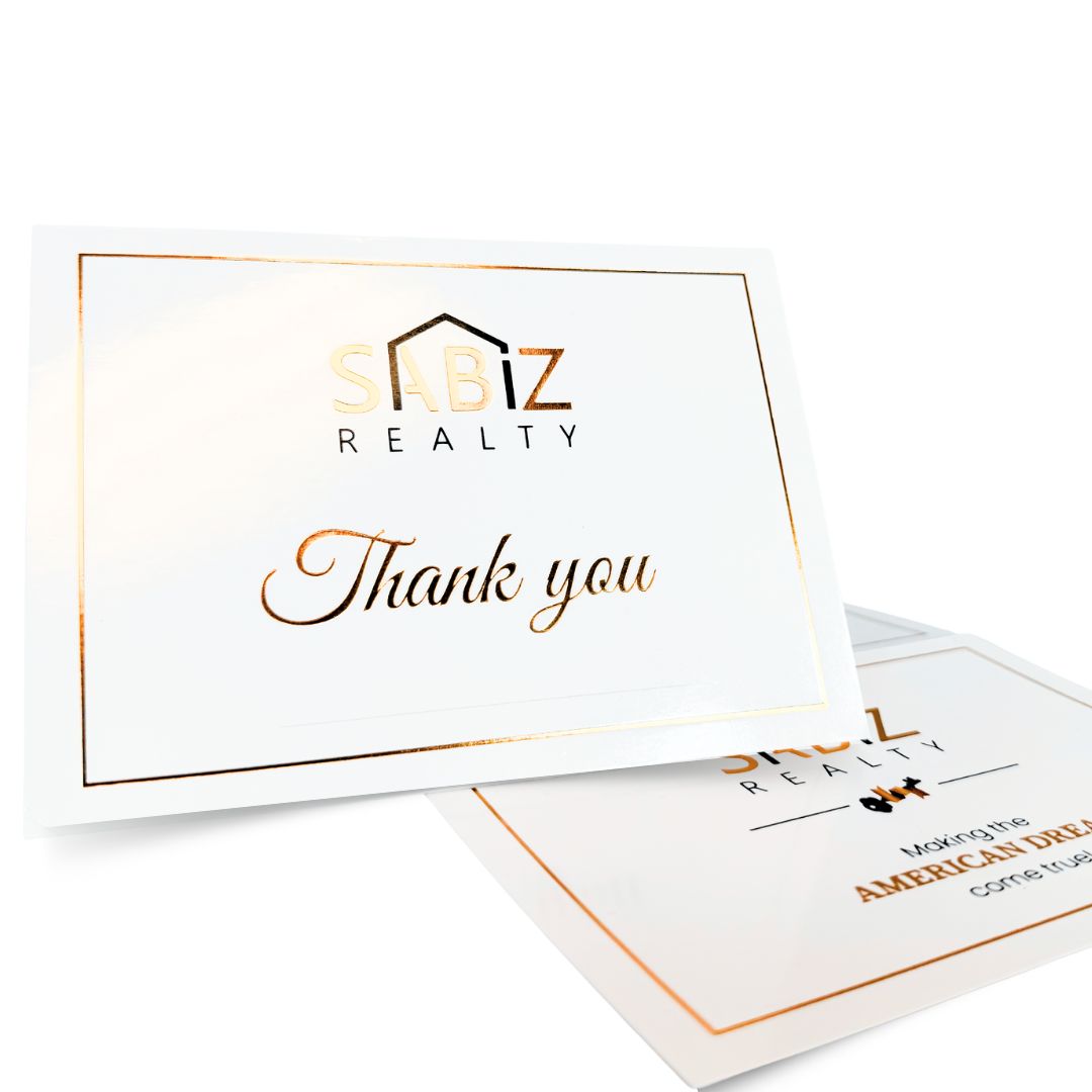 Thank You Card – Elegant Real Estate Edition