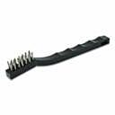 Utility Brush, 3x7 Rows, Stainless Steel Bristles, Plastic Handle, Hand Tied