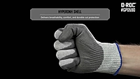 Magid® 10-Gauge Hyperon® Polyurethane Palm Coated Work Gloves — ANSI Cut Level A5