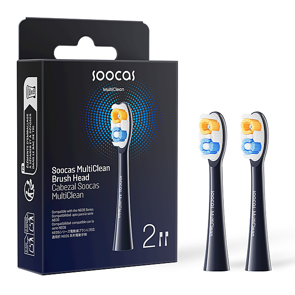 Soocas NEOS II Replacement Brush Head Pearl White EU 2 Packs