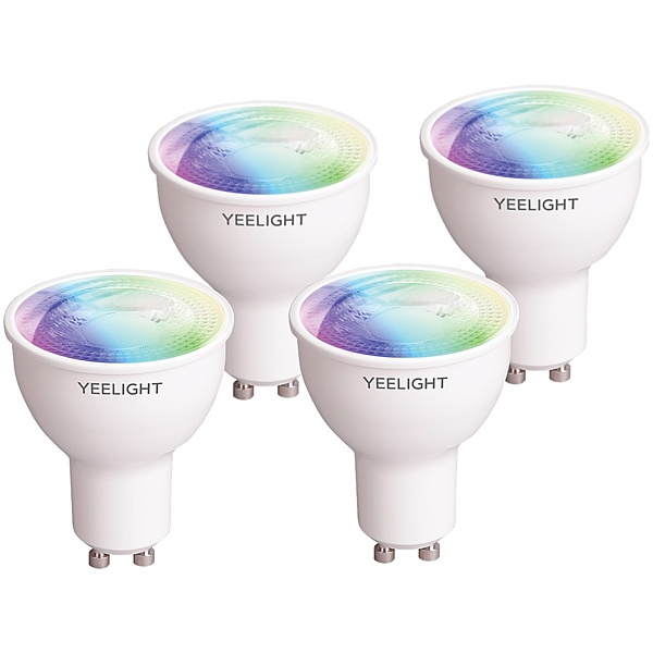 Yeelight GU10 Smart Bulbs W1 (Colour) 4PCS - 350lm, 2700-6500K, Chroma RGB