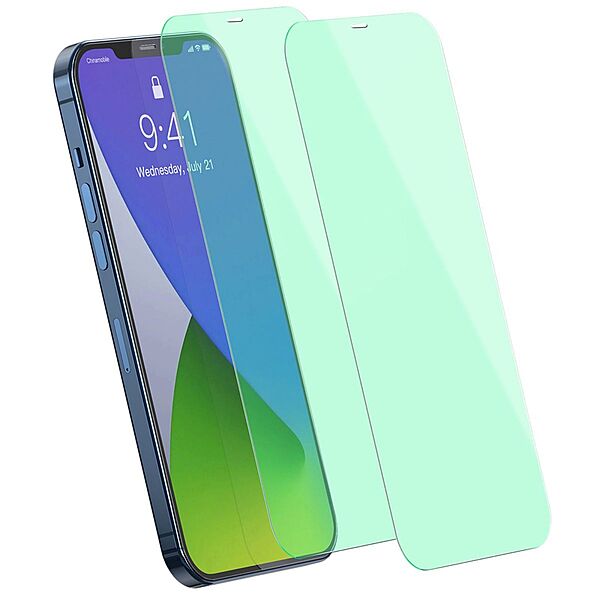 Baseus 0.3mm Anti-Blue&Green Light Glass Screen Protector iPhone 12 Pro Max