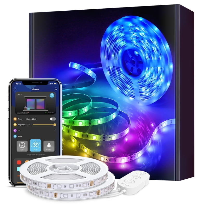 Govee RGB Smart Wi-Fi + Bluetooth LED Strip Lights (10m) [Energy Class A]