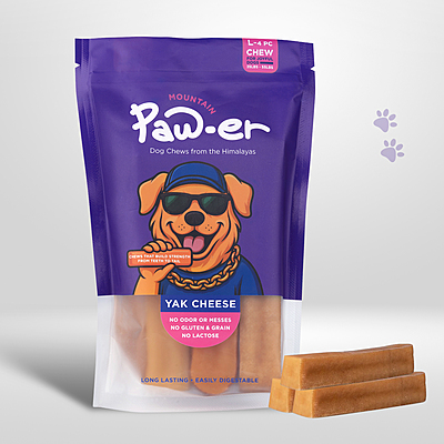 Yak Cheese Chew Original - L (4 Pcs)