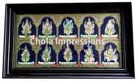 Dasavatharam Tanjore Painting - 3 ft x 1.75 ft - Chola Impressions Exclusive Collection Dasavatharam Tanjore Painting - 3 ft x 1.75 ft - Chola Impressions Exclusive Collection
