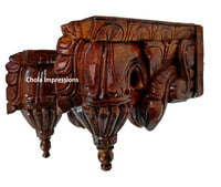 Bodhil Wooden Wall Bracket Pair - 9 inches Bodhil Wooden Wall Bracket Pair - 9 inches