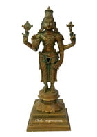 Lord Vishnu Panchaloha Idol in Antique Finish Lord Vishnu Panchaloha Idol in Antique Finish