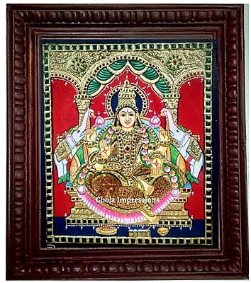 Gaja Lakshmi Tanjore Painting - Exclusive collection - Various Sizes Gaja Lakshmi Tanjore Painting - Exclusive collection - Various Sizes