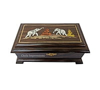 Exquisite Rosewood Jewel Box with mirror - 9 inches Exquisite Rosewood Jewel Box with mirror - 9 inches