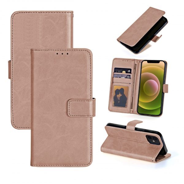 Etui Apple IPhone 16 Rose Gold Portefeuille Cuir
