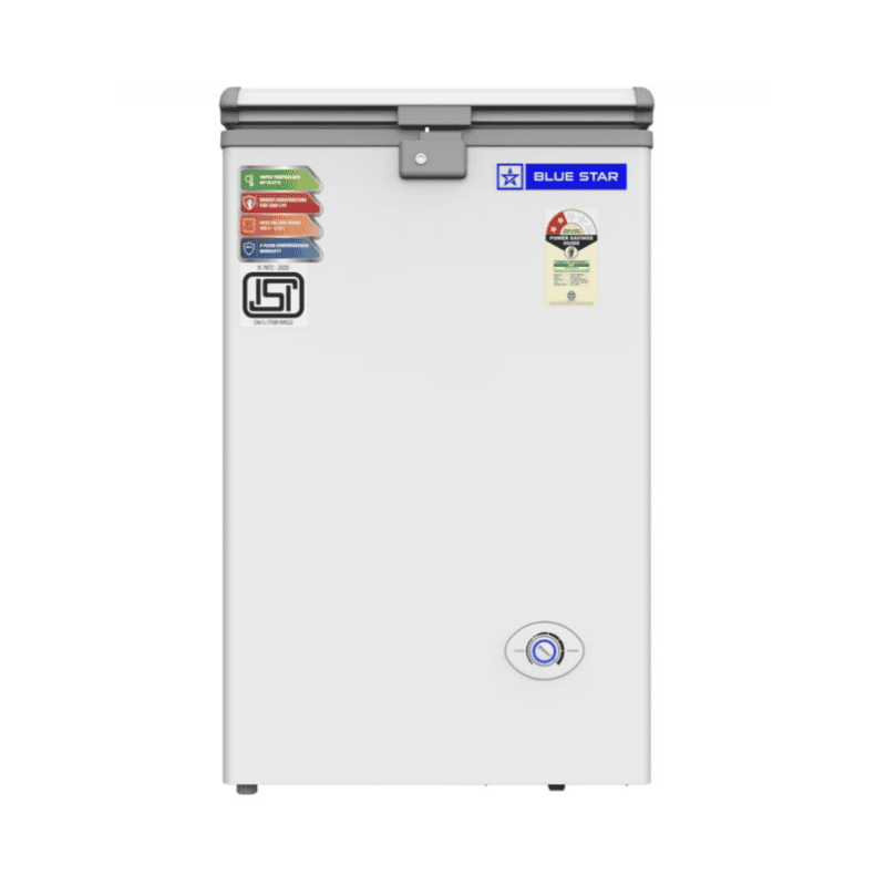 Front look of Blue Star 90 litre Hard Top Deep Freezer-CF2-90 NEYW