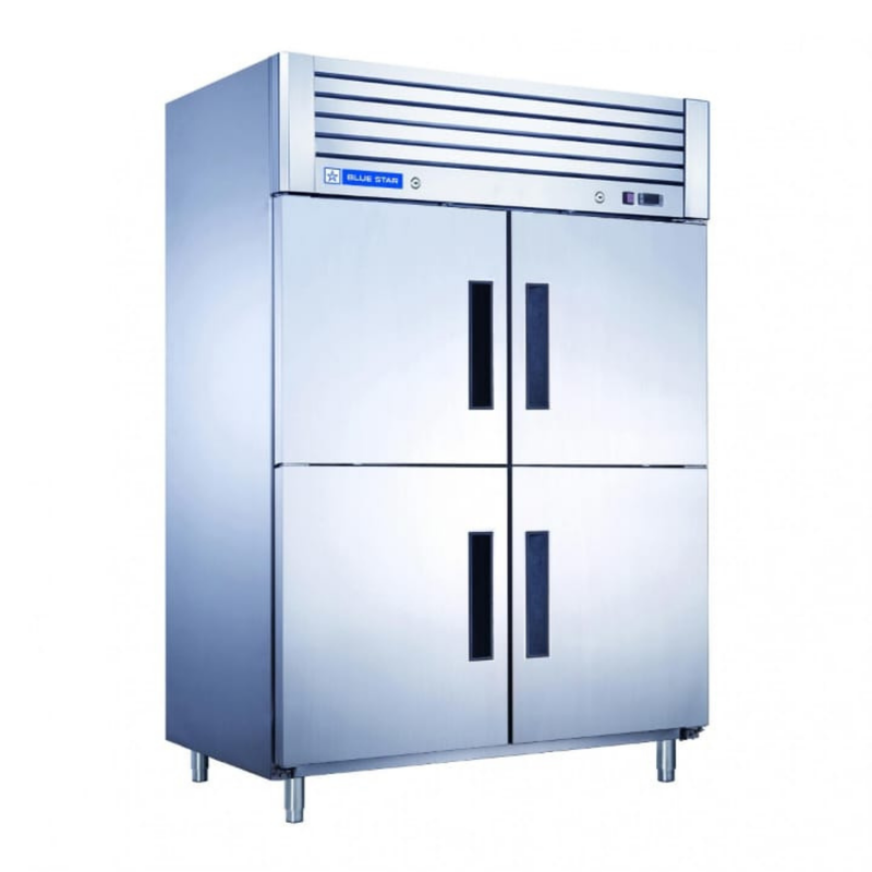 Front look of Blue Star Kitchen Refrigerator-4 Door Reach in chiller-GC Series