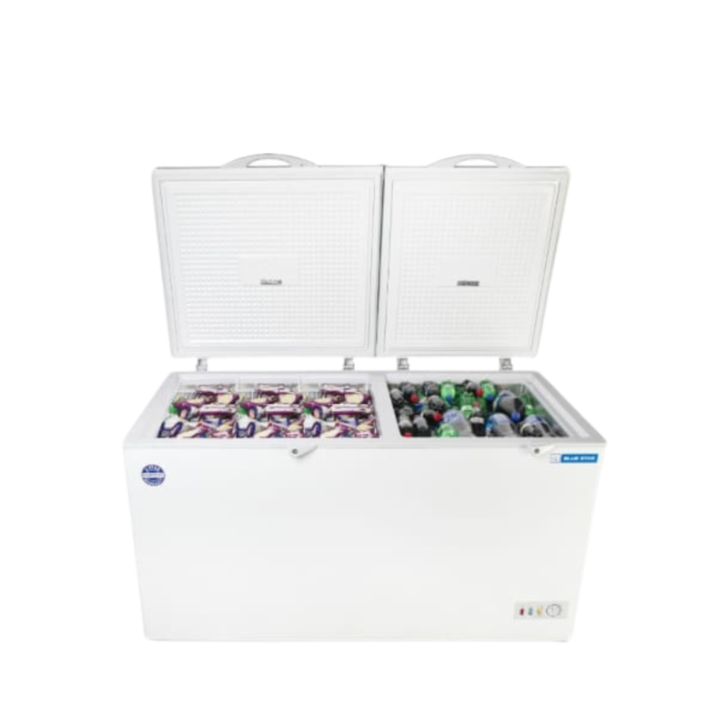 Inner look of Blue star Cooler and Deep Freezer 275 Litre Price-CHFK275DGS-White